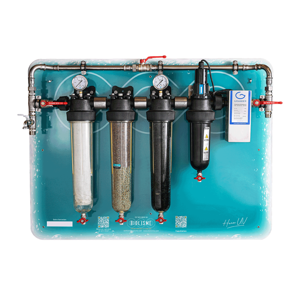 Système de filtration Hexa UV pour eau de pluie et de puit