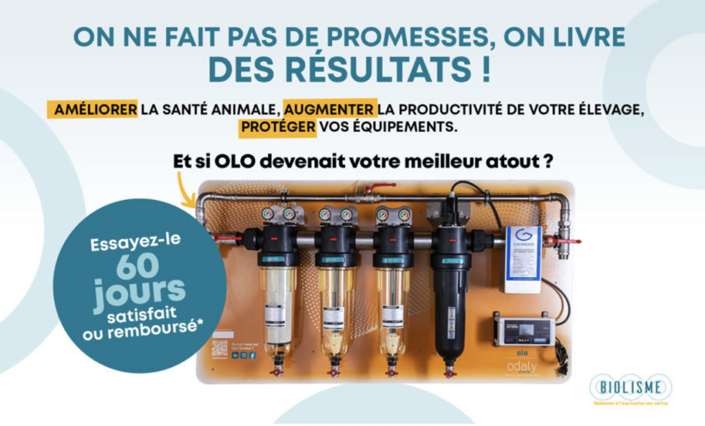 Offre Biolisme - Filtration eau exploitants agricoles